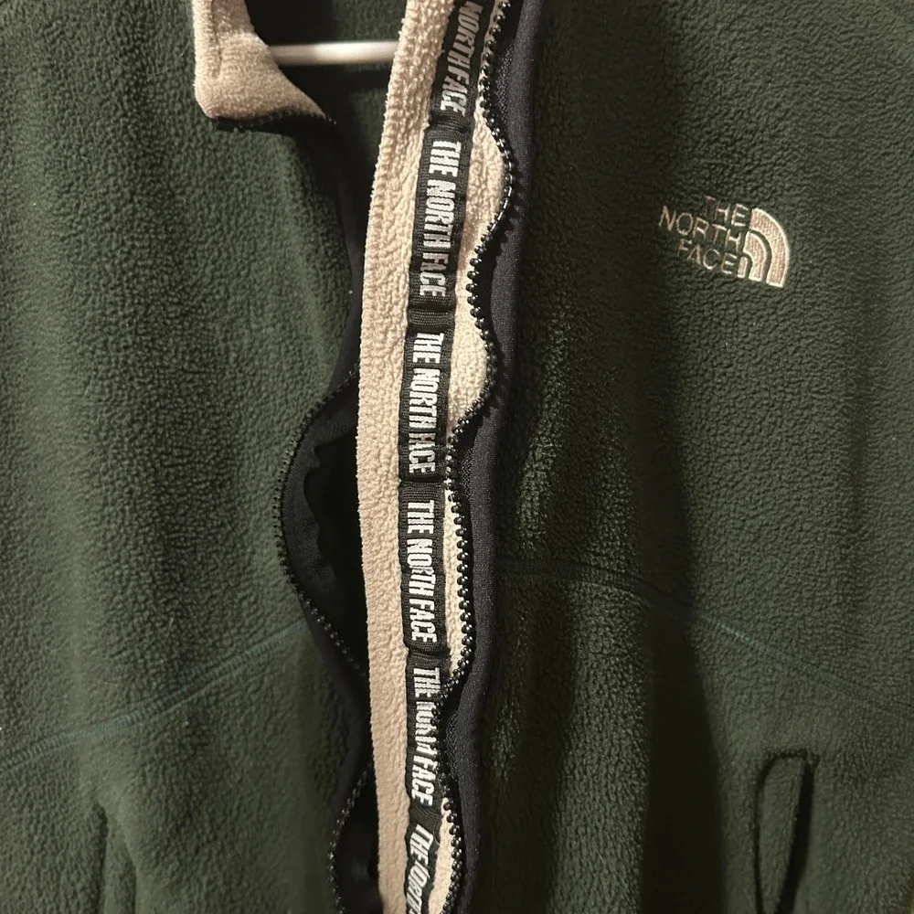 The North Face Fleece Vest Mens Large Green Vintage Made in USA Gorpcore Sherpa